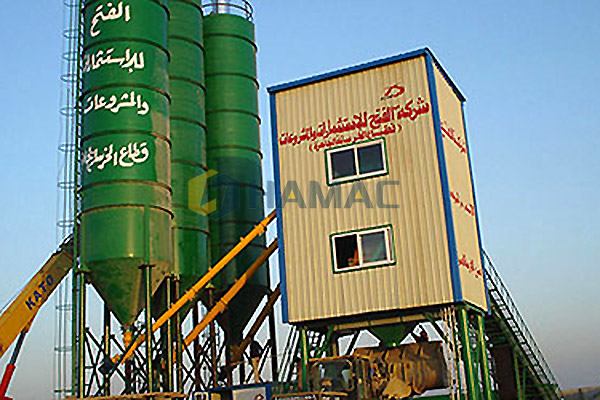 Planta dosificadora de concreto HZS100 en Arabia Saudita