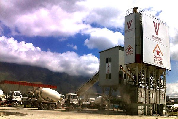 Planta dosificadora de hormigón HZS100 en Venezuela