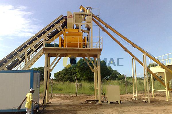 HZS35 Planta mezcladora de concreto en Nigeria