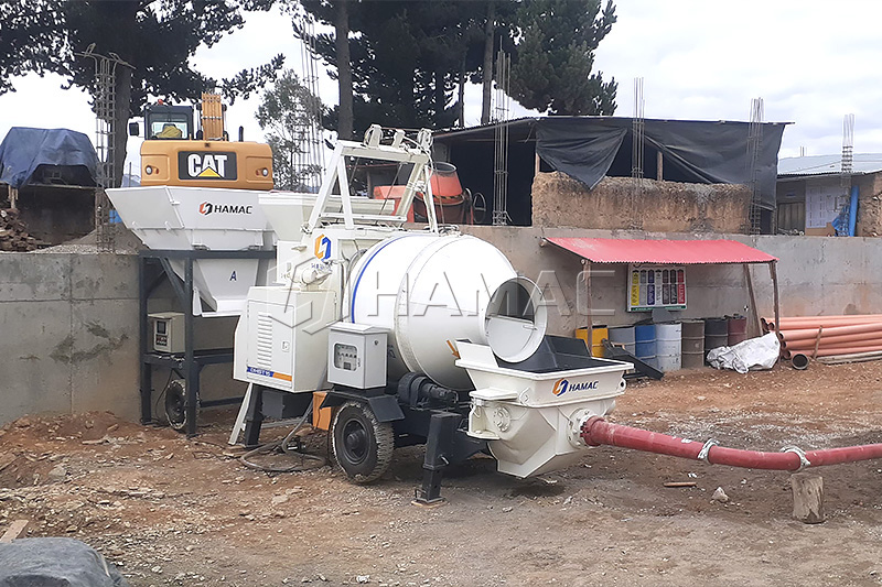 Hormigonera con bomba DHBT15