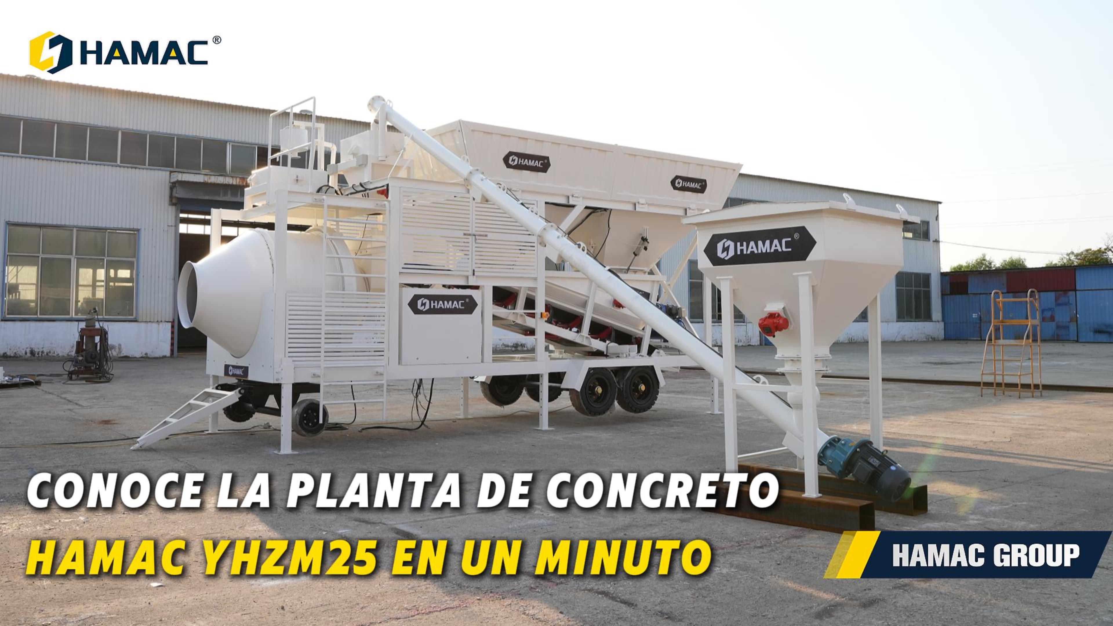 Recorrido por la planta móvil de dosificación de hormigón YHZM25