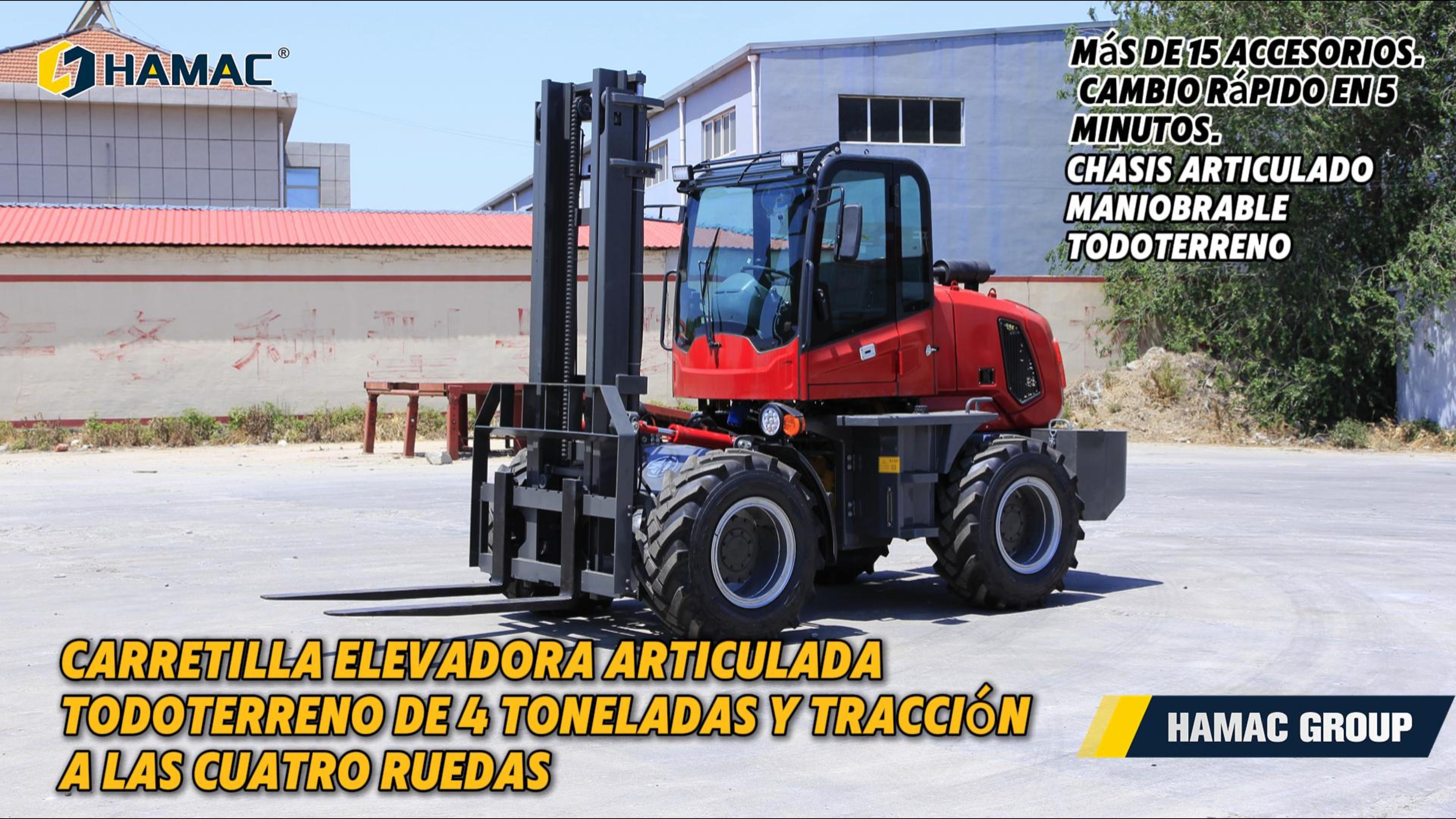 Potencia Elevada al Máximo: El Rendimiento de la Carretilla Elevadora Articulada Todoterreno de 4T